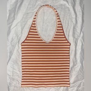 striped halter tank